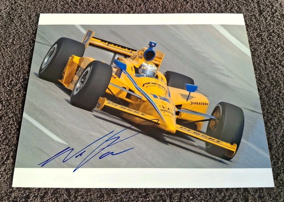 Foto auténtica firmada por Will Power amarilla PENSKE 8x10 NDYCAR INDIANAPOLIS 500  Foto 1 de 1