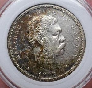 Hawaii 1883 Kalakaua I King of Hawaii 1/2 Dollar Silver Coin - Picture 1 of 7