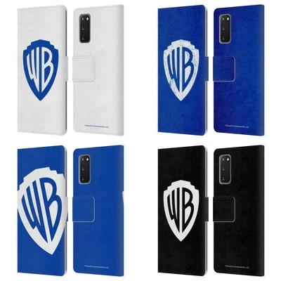 OFFICIAL WARNER BROS. SHIELD LOGO LEATHER BOOK WALLET CASE FOR SAMSUNG PHONES 2 - Image 1 of 4