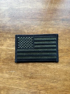 Subdued American Flag Patch Black USA US Stars Stripes  NEW - Picture 1 of 3