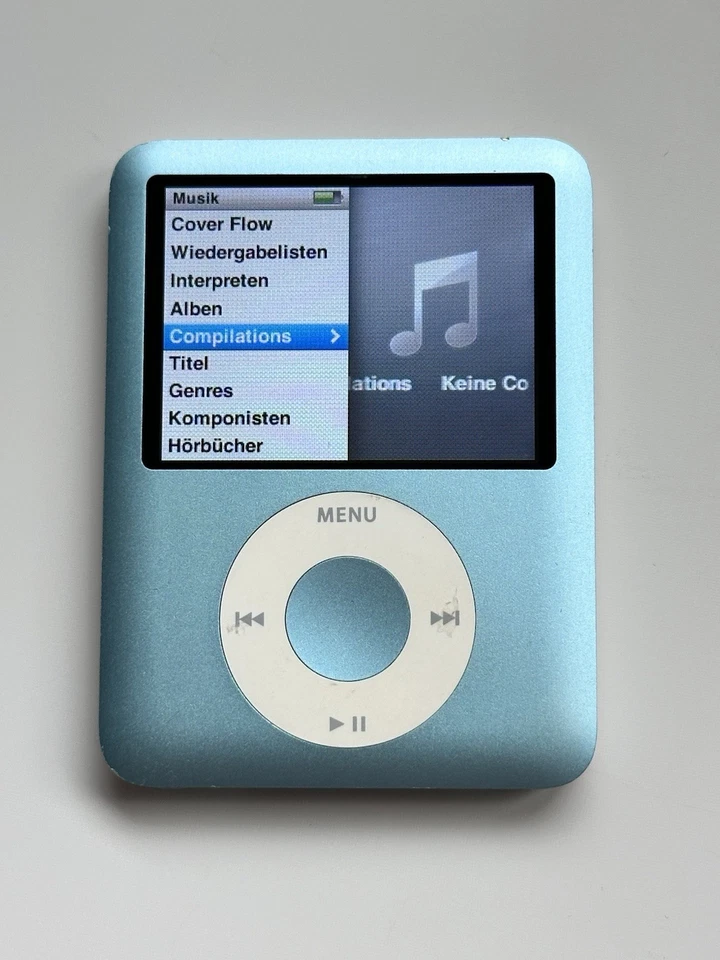 Apple iPod nano 3. Generation 8 GB (MB249) Blau Guter Zustand - Bild 1 von 4