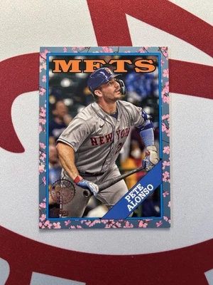 2023 Topps Japan Edition 1988 Topps Cherry Tree Pete Alonso #88B-10 Mets - Image 1 of 4