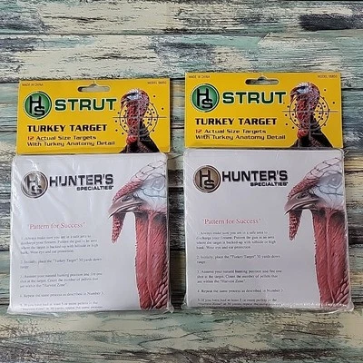 HS Strut Турция Мишени Дробовик Охотники Специальности 12 Мишеней Лот из 2 Упаковок - Изображение 1 из 4