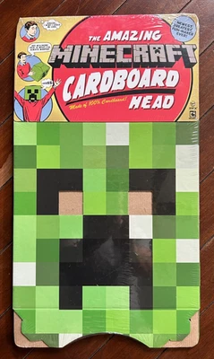 Minecraft Creeper Cardboard Costume Head, New! - Image 1 of 2