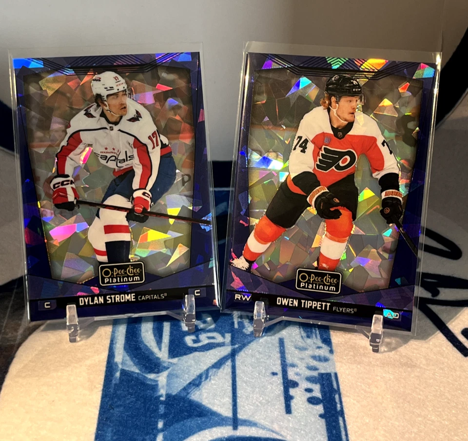 2024-25 OPC Platinum Blue Fragments Dylan Strome 67/125 + Owen Tippett 12/125 - Image 1 of 1