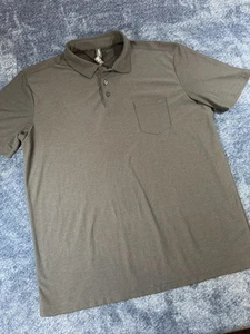 Vuori Ace Poloshirt Herren XL grau Strato Fit Brusttasche Pendeln - Bild 1 von 9