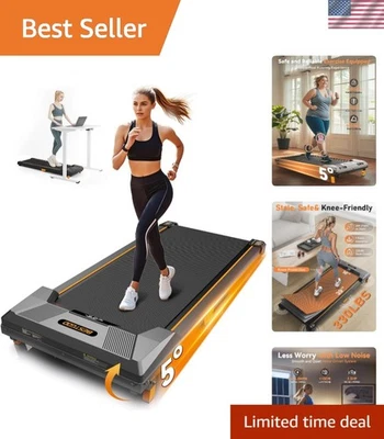 All-in-One Portable Treadmill: Dynamic 330lbs Incline & Remote-Control Features - Image 1 of 4