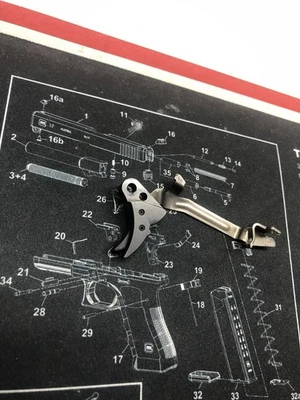 Zev Technologies Fulcrum Glock Trigger Gen 3 4 9 mm 40 357 G17 19 22 26 34 35 17 Foto 1 de 4