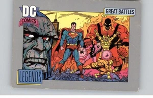 Tarjeta Macro-Man 1992 DC Comics Legends Great Battles #148 Darkseid Brimstone - Imagen 1 de 2