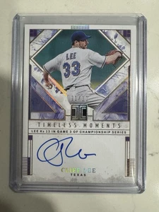 2025 Panini Impeccable Cliff Lee Auto GOLD Timeless Moments Signatures 1/10 - Picture 1 of 2