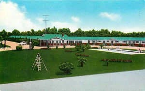 ALLENDALE SC SUN TAN MOTEL ROADSIDE CHROME P/C - Picture 1 of 2