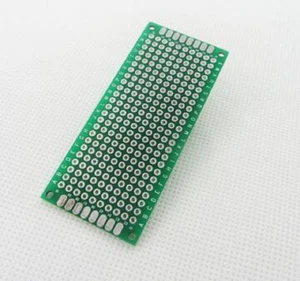 10 pcs 3X7cm Double Side Prototype pcb Breadboard Universal 1.6mmX2.54mm Tinned - Picture 1 of 4