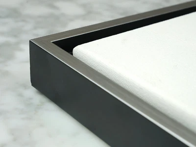 CUSTOM float effect frame for your gallery wrapped canvas, BLACK,WHITE,GOLD,OAK - Image 1 of 4