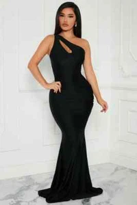 FASHION NOVA As You Know It Maxi Dress - Black size XL - Picture 1 of 6