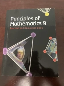 Principles Of Mathematics 9 Exercise Homework Book Mc Graw Hill Ryerson Grade 9 - Picture 1 of 3
