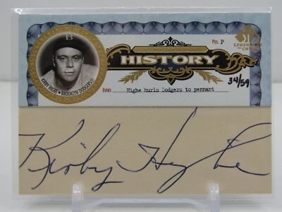 KIRBY HIGBE 2006 SP LEGENDARY CUTS  CUT AUTOGRAPH AUTO! #34/59! BROOKLYN! - Image 1 of 2