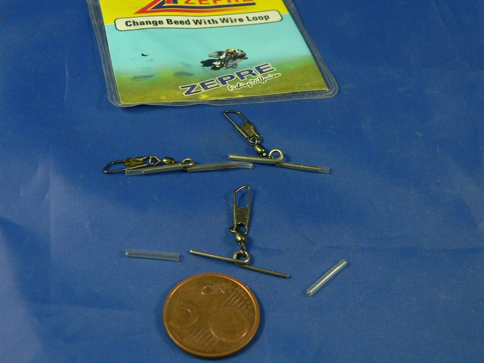 3 Attacchi fissi Zepre in acciaio con girella per galleggianti all'inglese - Immagine 1 di 1