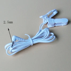 Electrodo de accesorios de masaje con clip para oreja de pecho con cabeza de gato de 2,5 mm para masajeador de decenas - Imagen 1 de 7