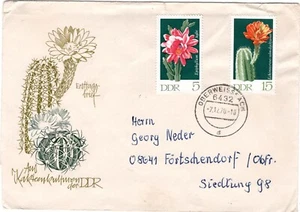 DDR Fernbrief OBERWEISSBACH - FÖRTSCHENDORF m. 1625+1627; 7-12-70 - Picture 1 of 1