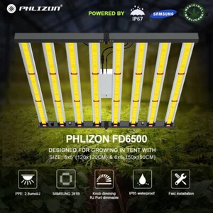 640W Foldable Full Spectrum LED Grow Light 8Bar for Indoor Plants w/Samsung281b - Picture 1 of 12