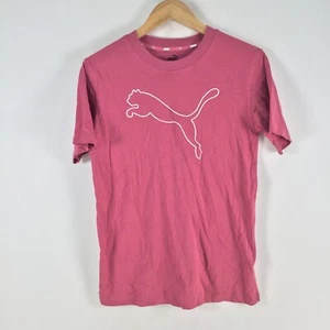 Puma womens t shirt size XS pink short sleeve crew neck cotton 093852 - Picture 1 of 8