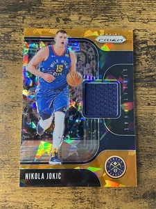 2019-20 Panini Prizm Sensational Swatch Orange Ice Nikola Jokic #SS-NJC Nuggets - Picture 1 of 2