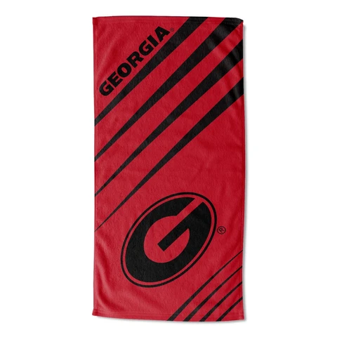 Georgia Bulldogs Beach Towel (Upward) OFFICIAL NCAA Cover