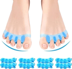 8 PCS Professional Toe Separators Silicone Toe Spacer Corrector Toe Straightener - Picture 1 of 7