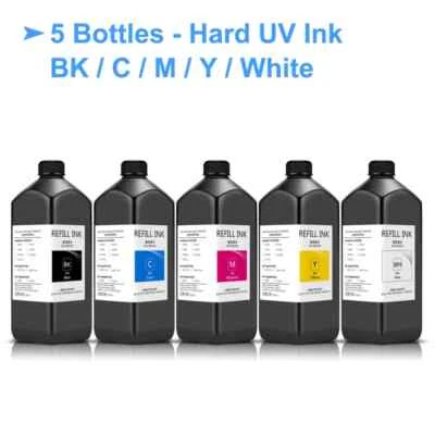 5color/set 1000MLLED UV Ink For Mutoh PJUV11 UH21 US11 MP31 461UF Curable Ink - Image 1 of 4