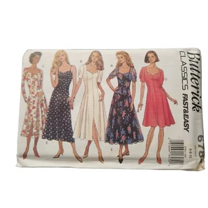 Butterick Misses Kleid Muster 6784 Größe 6-10 Herzausschnitt Kleid - Bild 1 von 5