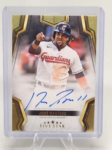 Autografo 2024 Topps Five Star Jose Ramirez FSA-JR - Foto 1 di 2