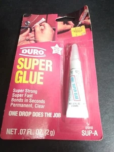 Vintage 1989 Duro Super Glue Made In The USA NOS - Picture 1 of 8