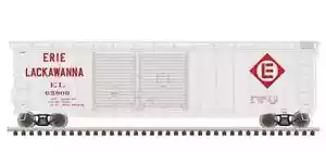 Erie Lackawanna RR Postwar 50' Double Door Boxcar 65725 Atlas 20006576 HO - Picture 1 of 1