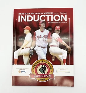 ⚾️  Cincinnati Reds 2018 Hall of Fame Induction Program Dunn/Norman/Bristol NEW - Picture 1 of 3
