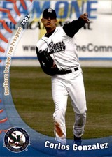 2007 Southern League Prospects Grandstand #9 Carlos Gonzalez Venezuela VZ Card