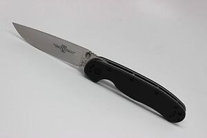 Ontario RAT-1 Folding Pocket Knife Satin Plain Edge Blade 8848 AUS8 Steel