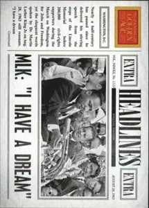 2012 Panini Golden Age Headlines #6 Martin Luther King - NM-MT