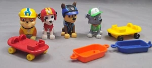 Konvolut 4 Paw Patrol Pups Actionfiguren + 4 Autos - Bild 1 von 5