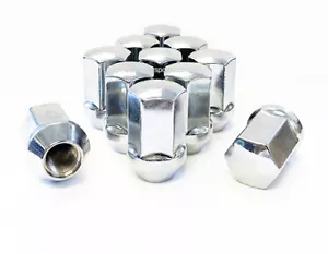 20 PCS 02-11 DODGE RAM 1500 CHROME OEM SOLID TYPE 9/16 WHEEL LUG NUTS STOCK RIMS - Picture 1 of 3