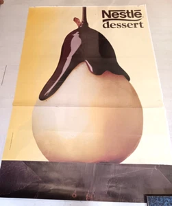 AFFICHE PUBLICITE NESTLE DESSERT LA FAMEUSE POIRE AU CHOCOLAT - Picture 1 of 1