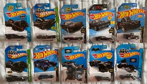 Hot Wheels Lote de 10 Batimóviles BATMAN diferentes / BAT POD / Clásicos / Avión - Imagen 1 de 4