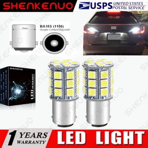 Luz LED de respaldo inversa súper brillante 1156 6000K blanca lámpara DRL de estacionamiento 2 bombillas - Imagen 1 de 10