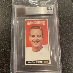 1965 Topps Football Lance Alworth Beckett 6.5 #155 - Picture 1 of 2