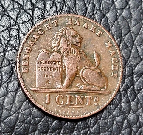 1901 Belgium 1 Cent Coin Cover