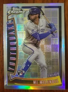 M.J. Melendez 2022 Topps Chrome Youth Quake Refractor Insert Baseball Card - Bild 1 von 2