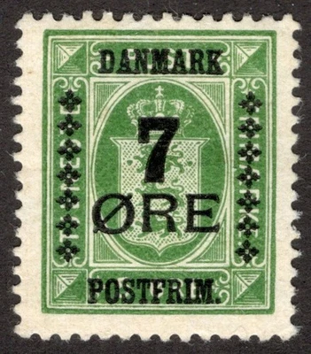 DINAMARCA 1926 SC #188 - F/VF MH* P-14x14,5, 7º en 5º CV $52,50 *Sellos de bahía* Foto 1 de 2