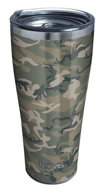 Vaso aislante de triple pared Jungle Camo taza de viaje mantiene las bebidas frías y calientes... Foto 1 de 4