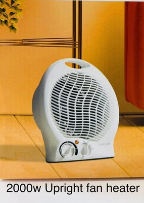 Daewoo 2000W Upright Fan Heater | Portable Electric Space Heater - 2 Heat Settin - Image 1 of 3