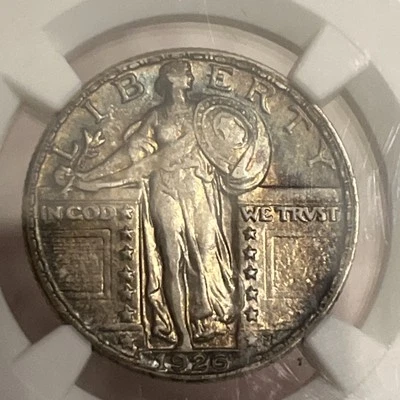 1926 Standing Liberty Silver Quarter 25C NGC XF45 Toned - Image 1 of 4