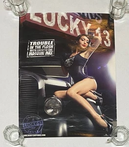 Póster Modelo Masuimi Max Lucky 13 Ropa Pinup Hotrod Problemas en la Carne 24B - Imagen 1 de 1
